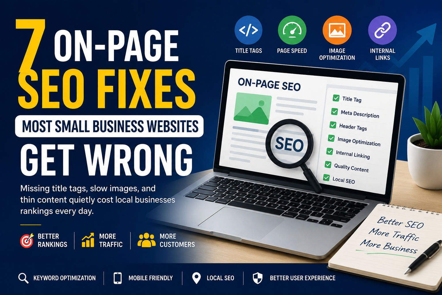 On-page SEO fixes for small business websites